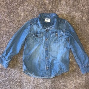 Denim button down shirt